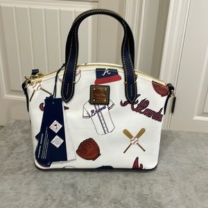 NWT! Dooney & Bourke Atlanta Braves Ruby Signature Bag 9 x 7.5 x 4